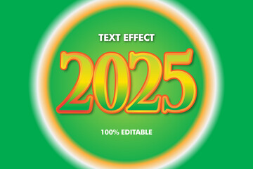 text effect font  3dtext editable vector 2025