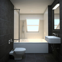 Bathroom Design. Minimalistic and Aesthetic Interior Design