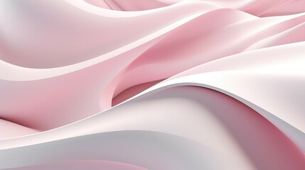 Abstract pink and white flowing waves background and creating a sense of calm and tranquility.