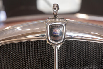 Vintage Morris car emblem & front Grill