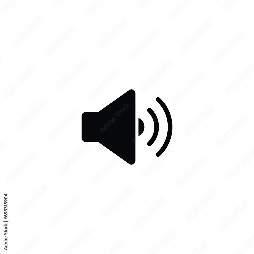 Poster speaker icon, speaker sign vector for web site computer and mobile app