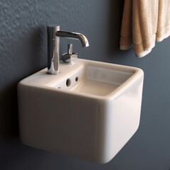 Bathroom Sink. Minimalistic and Aesthetic Interior Designs