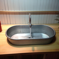 Bathroom Sink. Minimalistic and Aesthetic Interior Designs
