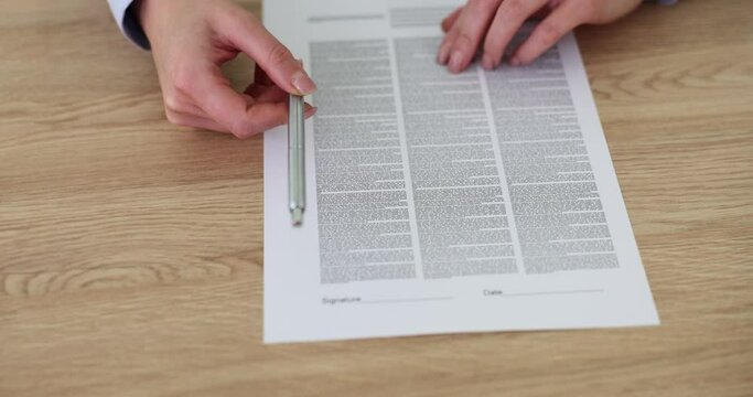 Agent gives contract to client or employee to sign