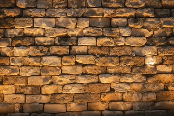 Background of brick wall texture, Thailand,  (Vintage tone)