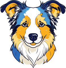 Australian Shepherd Dog Vector Image