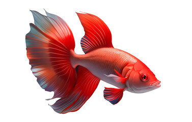 red siamese fighting fish Beautiful swimming