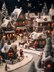 Miniature Christmas House