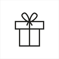 gift vector icon line template