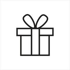 gift vector icon line template