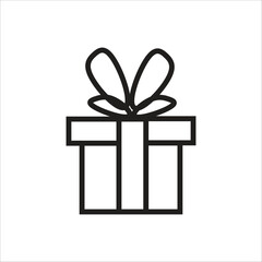 gift vector icon line template
