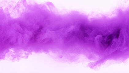 Fototapeta na wymiar Expansive purple smoke plume against a soft background, symbolizing creativity and mystery
