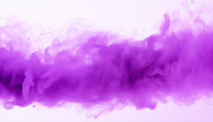 Fototapeta premium Expansive purple smoke plume against a soft background, symbolizing creativity and mystery