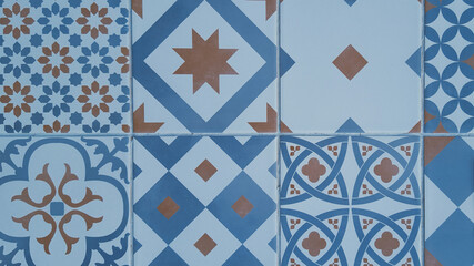 blue tile historical traditional ornate portuguese decorative tiles azulejos grey