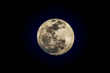 Full moon closeup, Savuti - Chobe National Park