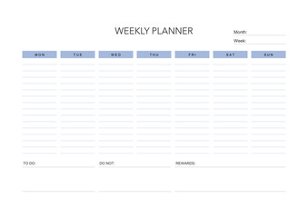 tracker planner_weekly planner template