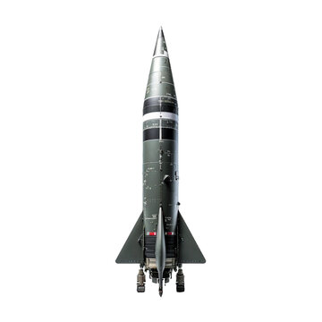 missile picture, transparent background, isolated image, generative AI