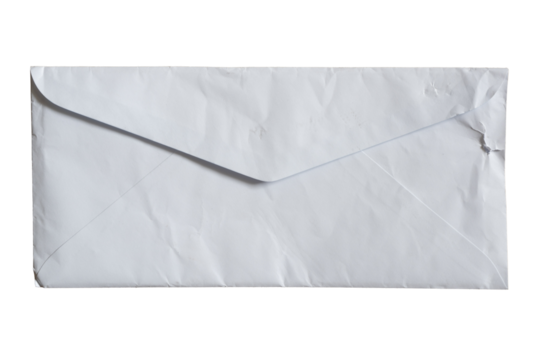Old white envelope