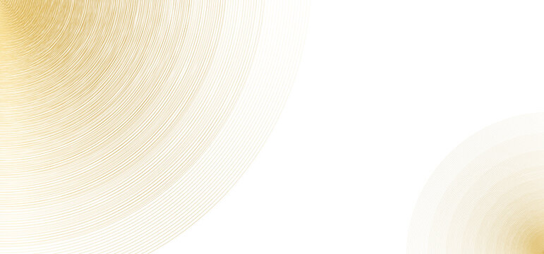 【PNG透過】キラキラと光り輝く金の丸いラインのデザインテクスチャ
