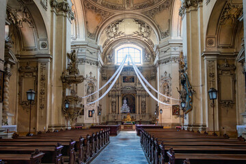 Fototapeta premium Valtice, Czech Republic Interior beautiful church