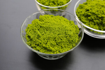 Wolffia globosa or swamp algae, water meal