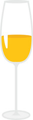 champagne glass doodle illustration