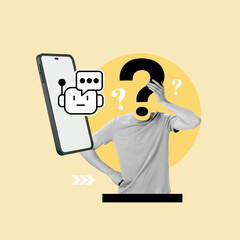 Generative artificial intelligence, Artificial intelligence, artificial intelligence is a danger, man with doubt, losing job with artificial intelligence, is a danger, help man, Question and answer