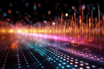 Artificial Intelligence digital binary code abstract background technology futuristic,generative ai.