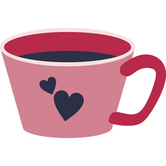 Valentine Day Mug Illustration