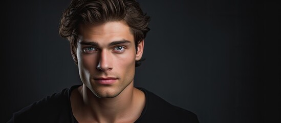Photographed, an attractive male models.
