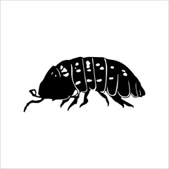 vector illustration of insect silhouette