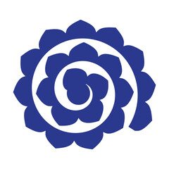 Rolled Paper Flower Templates EPS file for Cut. Colorful, decoration