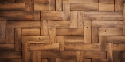 Horizontal background made of seamless wooden parquet flooring. - obrazy, fototapety, plakaty