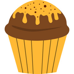 Cupcake Flat Illustration
