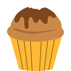 Cupcake Flat Illustration