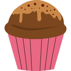 Cupcake Flat Illustration