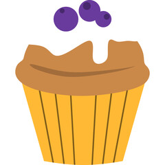 Cupcake Flat Illustration