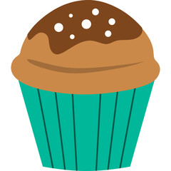 Cupcake Flat Illustration