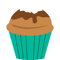 Cupcake Flat Illustration