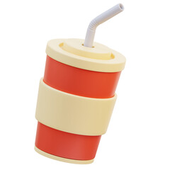 Soda Fast Food 3D Illustration