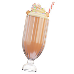 MilkShake Fast Food 3D Illustration