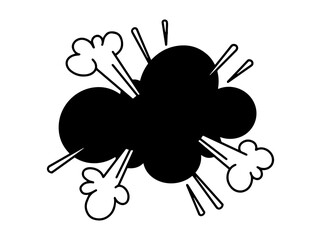 Cartoon effect speech bubble illustration
