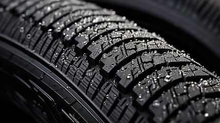 closeup of car tires in automobile store