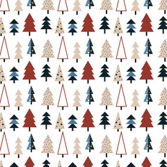 Christmas pattern, winter pattern, Christmas trees pattern
