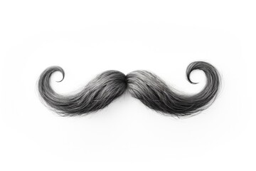 A simple black and white photo of a moustache. Suitable for use in various creative projects