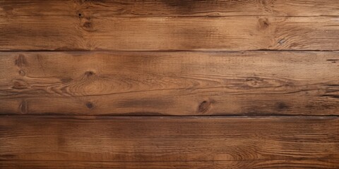 Naklejka premium Aged, rugged wooden backdrop - textured brown surface for design, top-down view