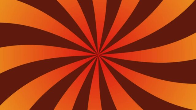animation of sunbeams, sunlight turning on a radius of orange color