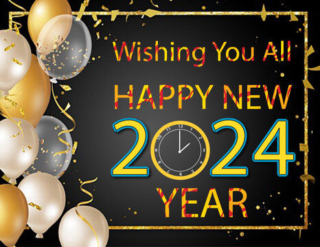 Happy new year 2024 celebration 