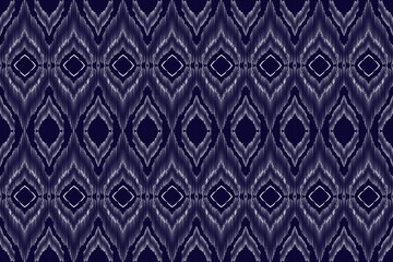 Ikat pattern . Geometric chevron abstract illustration, wallpaper. Tribal ethnic vector texture. Aztec style. Folk embroidery. Indian, Scandinavian, African rug.design for carpet,sarong  