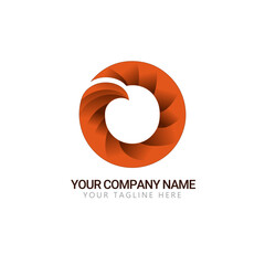 logo design element, o logo, vector logo, Egle logo, Latter O logo, Egle O logo, Red logo, Template logo, Free logo